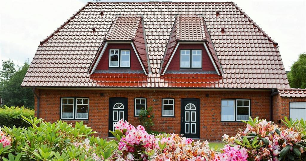 Wohnen im Landhausstil Doppelhaushälfte Sonne Ferienwohnung in Nordfriesland