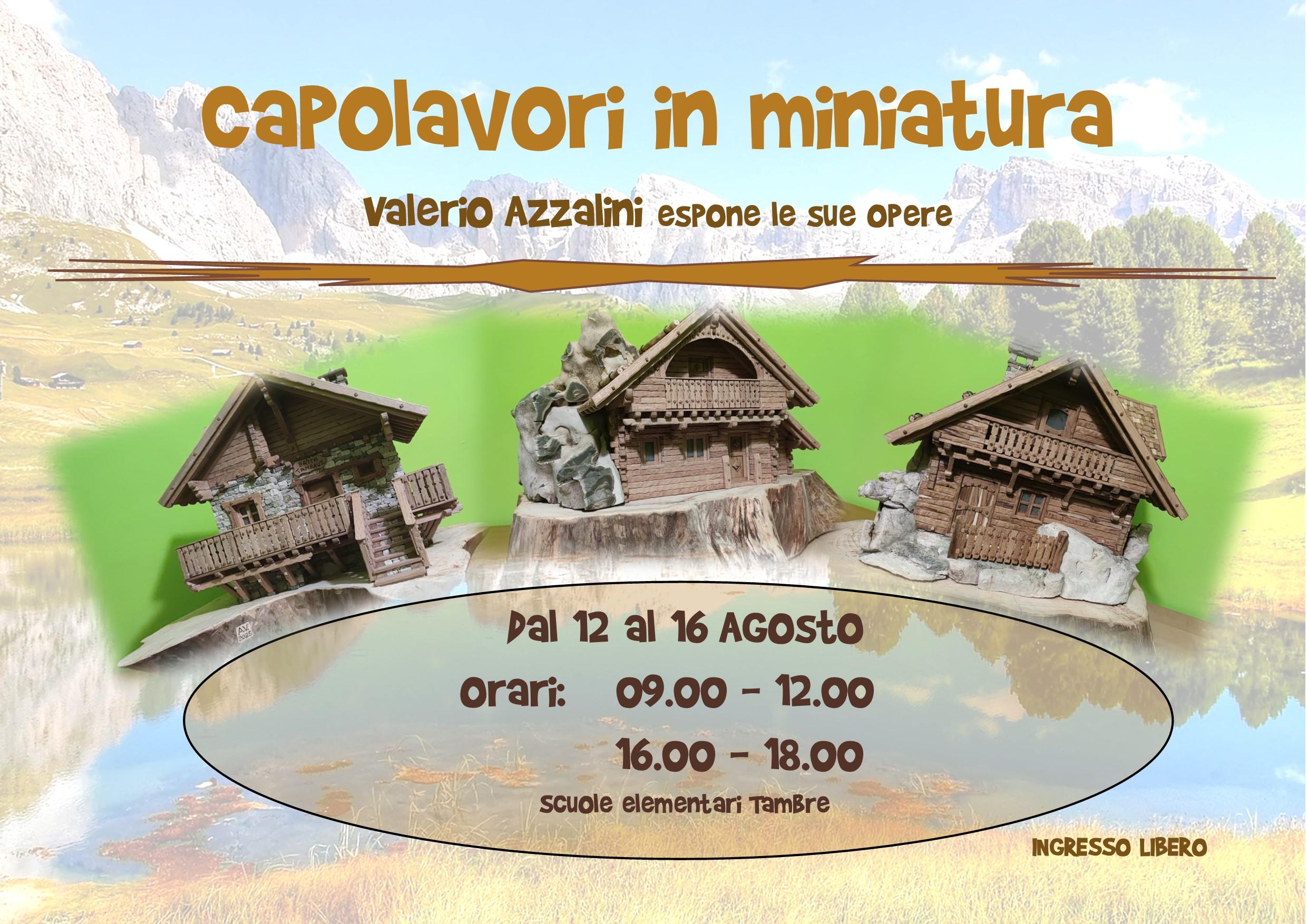 Capolavori in miniatura – Valerio Azzalini espone le sue opere