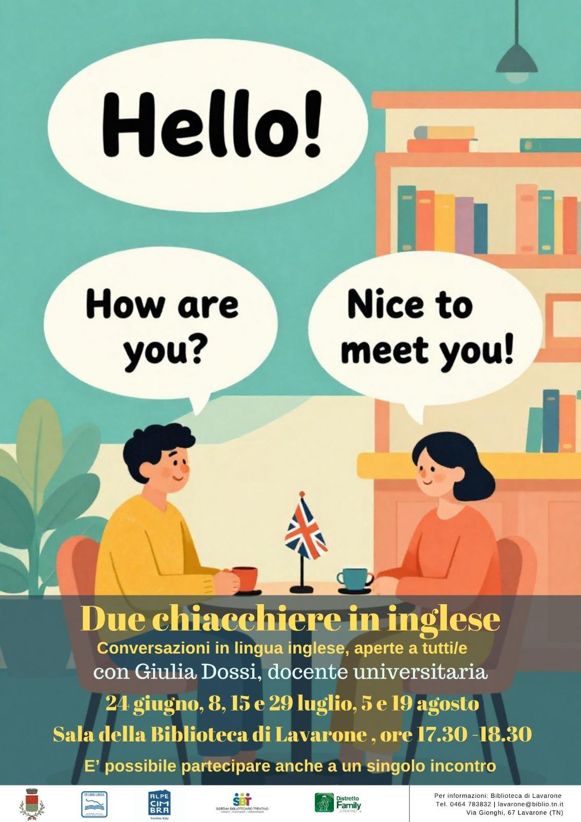 Due chiacchiere in inglese