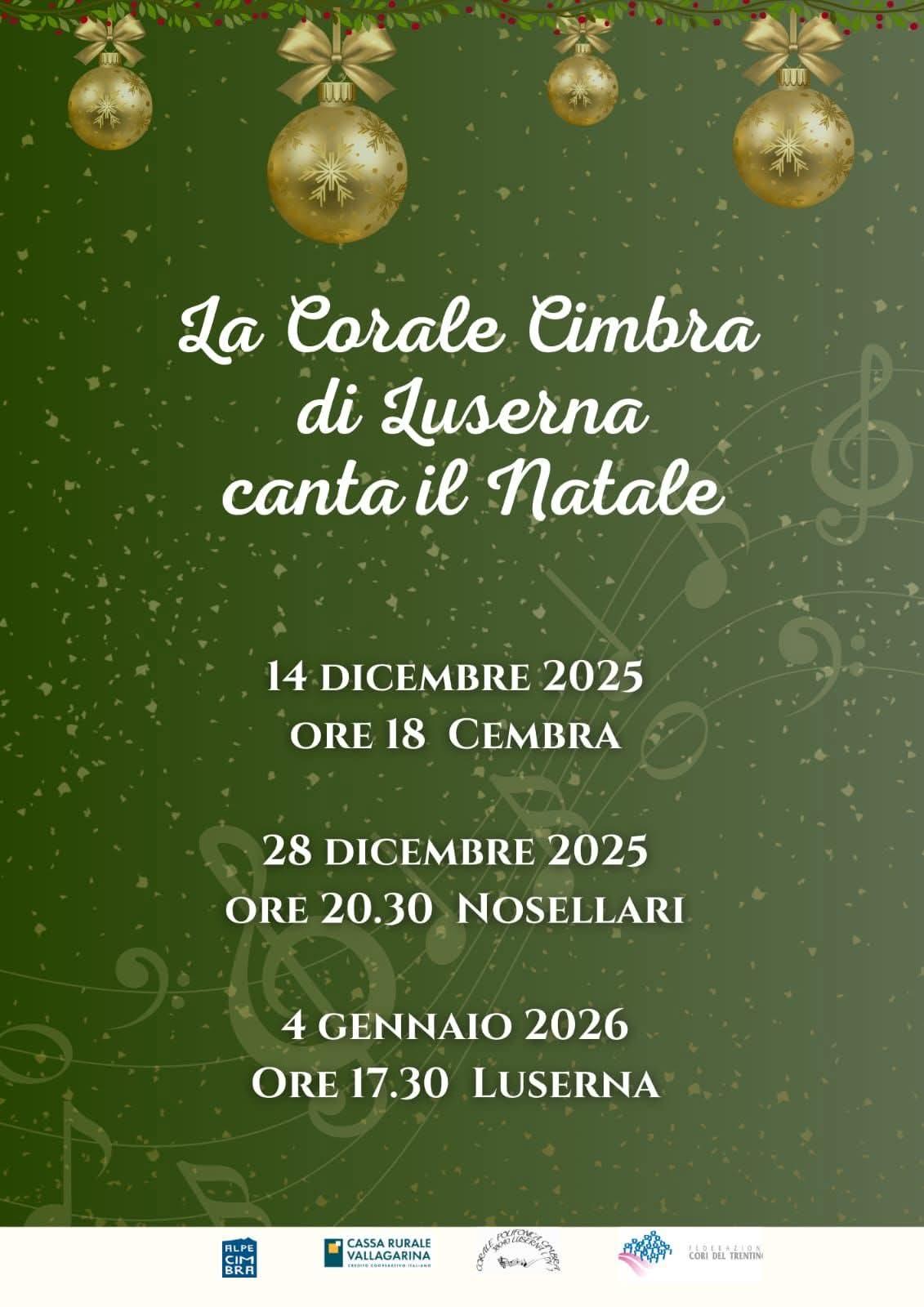 La Corale Cimbra di Luserna canta il Natale
