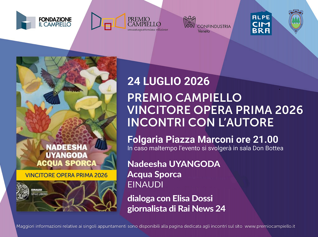 Premio Campiello - Vincitore opera prima 2026 incontri con l'autore