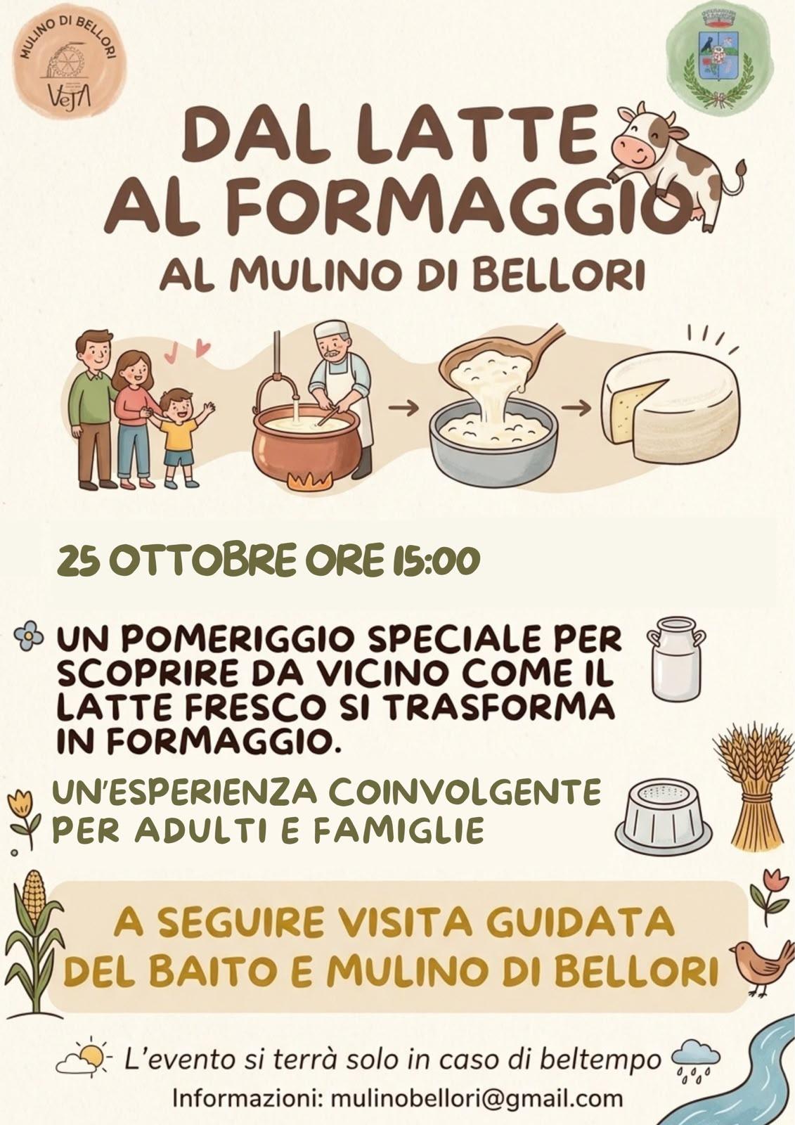 Dal latte al formaggio al Mulino di Bellori
