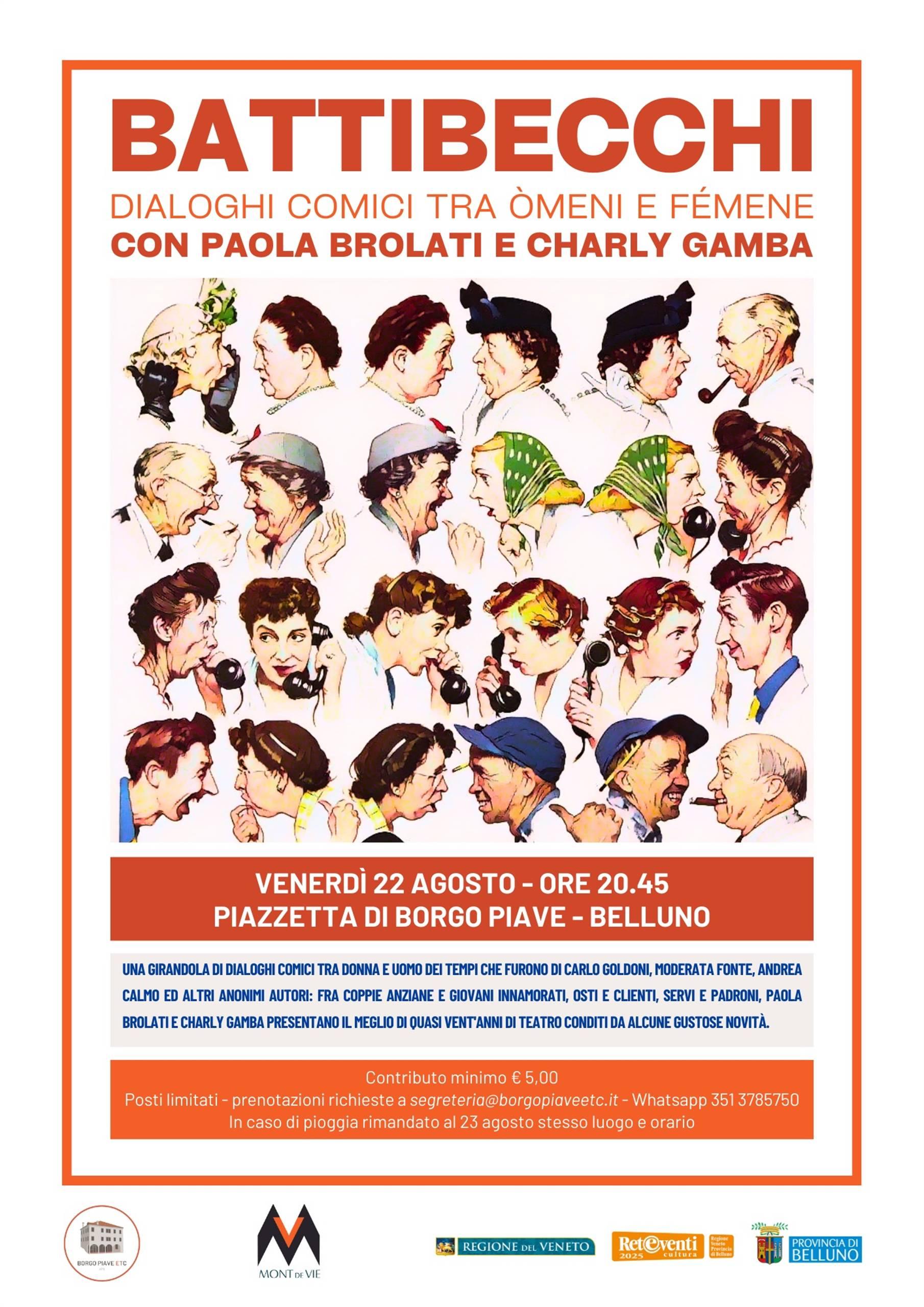 Battibecchi – dialoghi comici tra òmeni e fémene