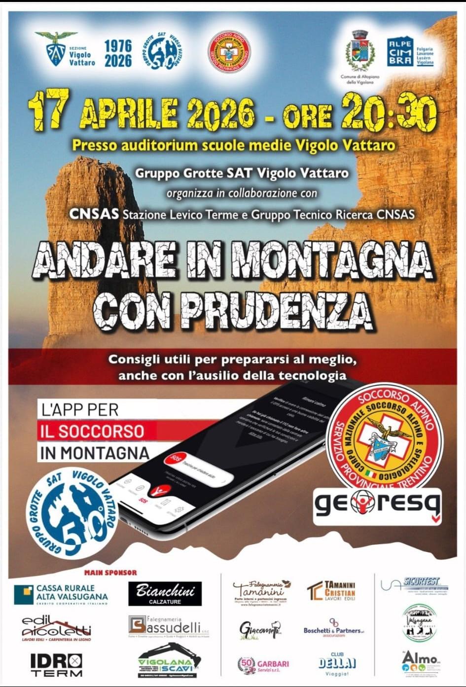 Andare in montagna con prudenza