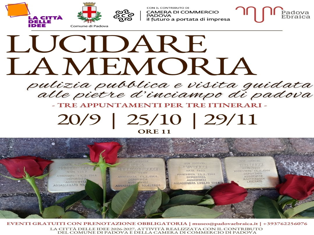 Lucidare la Memoria: pulizia pubblica e visita guidata delle Pietre d’Inciampo