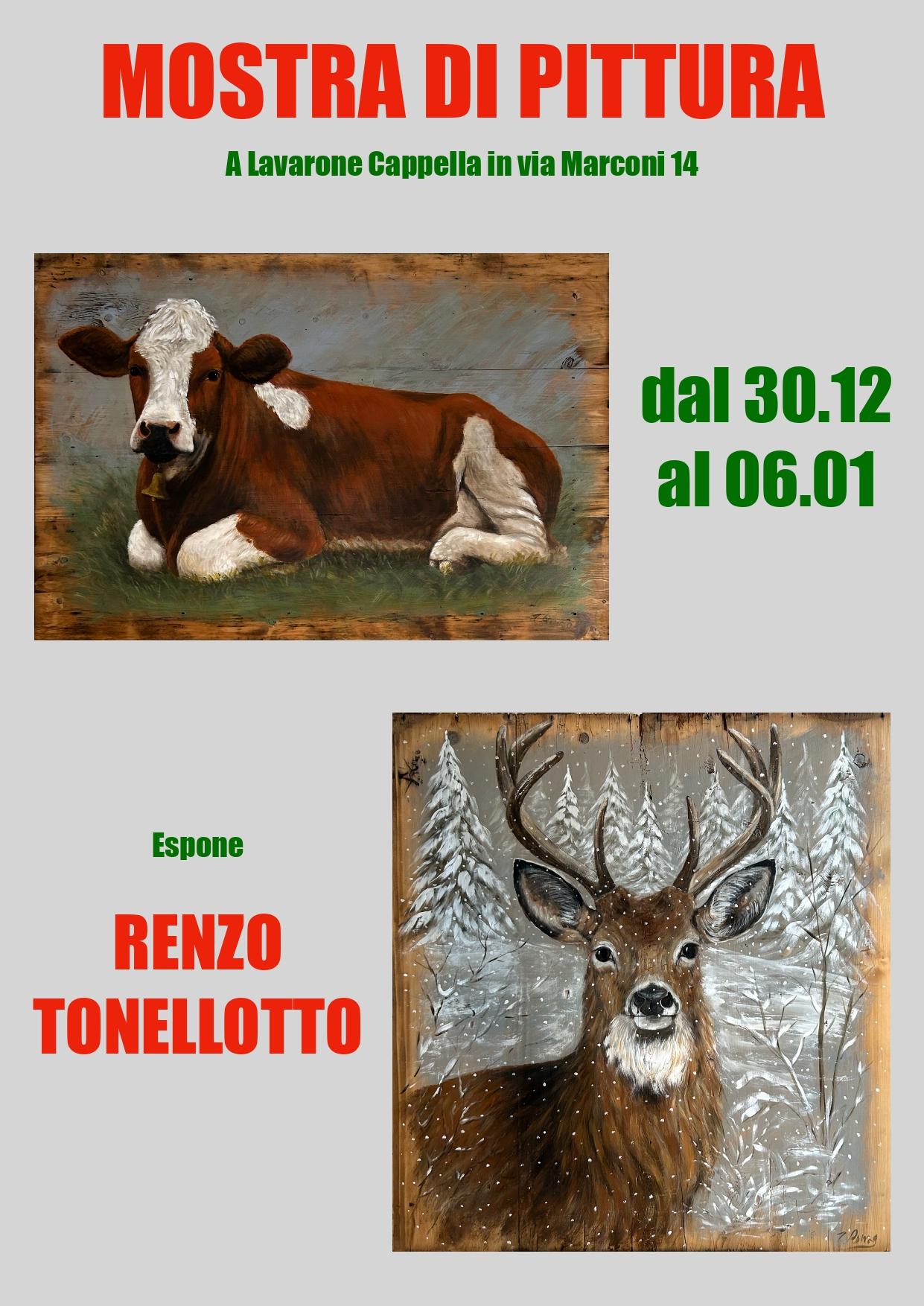 Mostra di pittura di Renzo Tonellotto