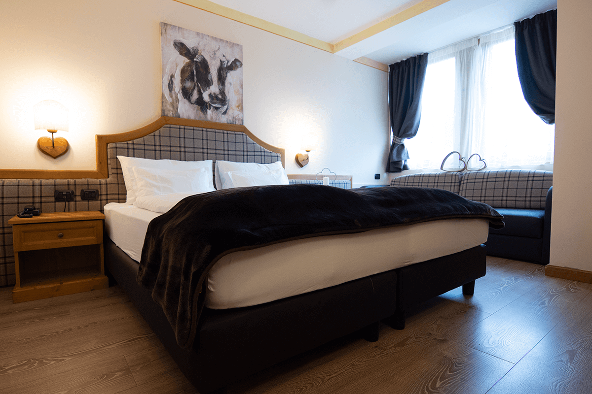 Double room with extra bed