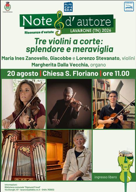 Note d'autore: Matinée - Tre violini a corte: splendore e meraviglia