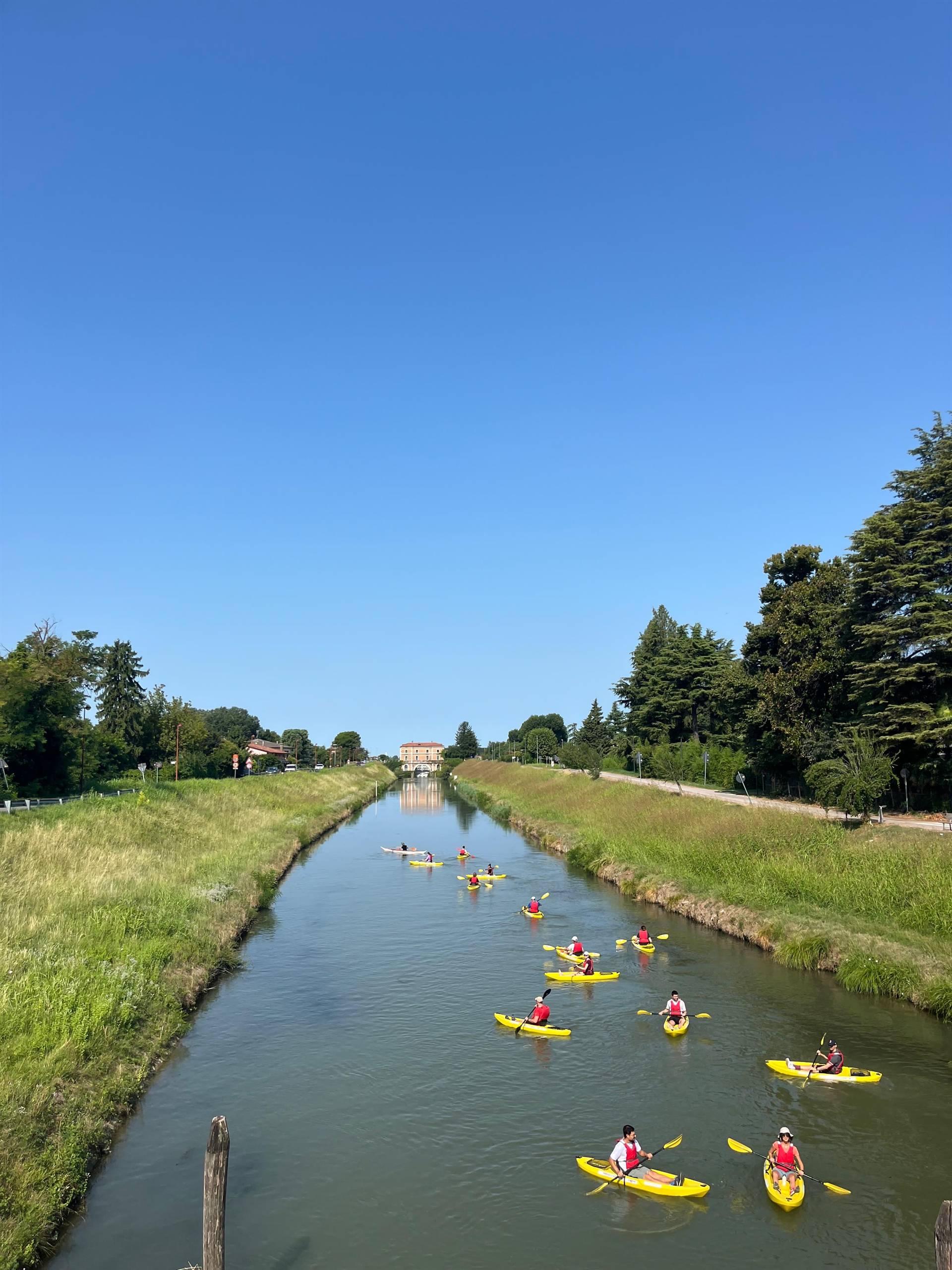 In Kayak sul Naviglio a Stra