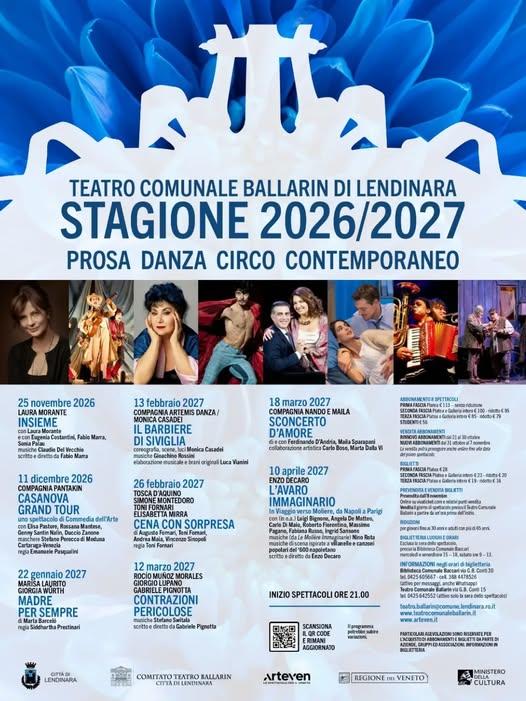 Stagione2026/2027 prosa danza circo contemporaneo