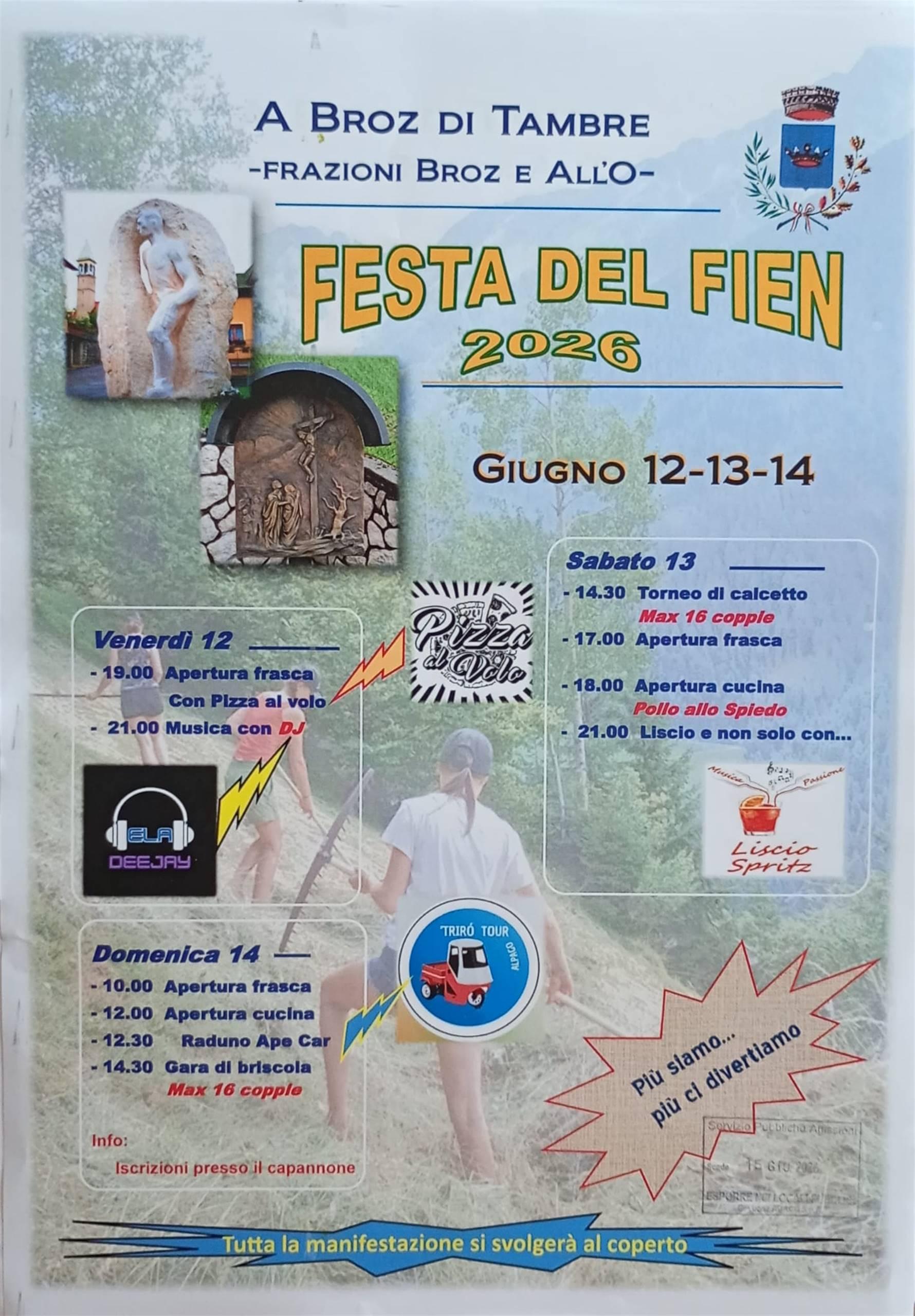 Festa del Fien Broz di Tambre
