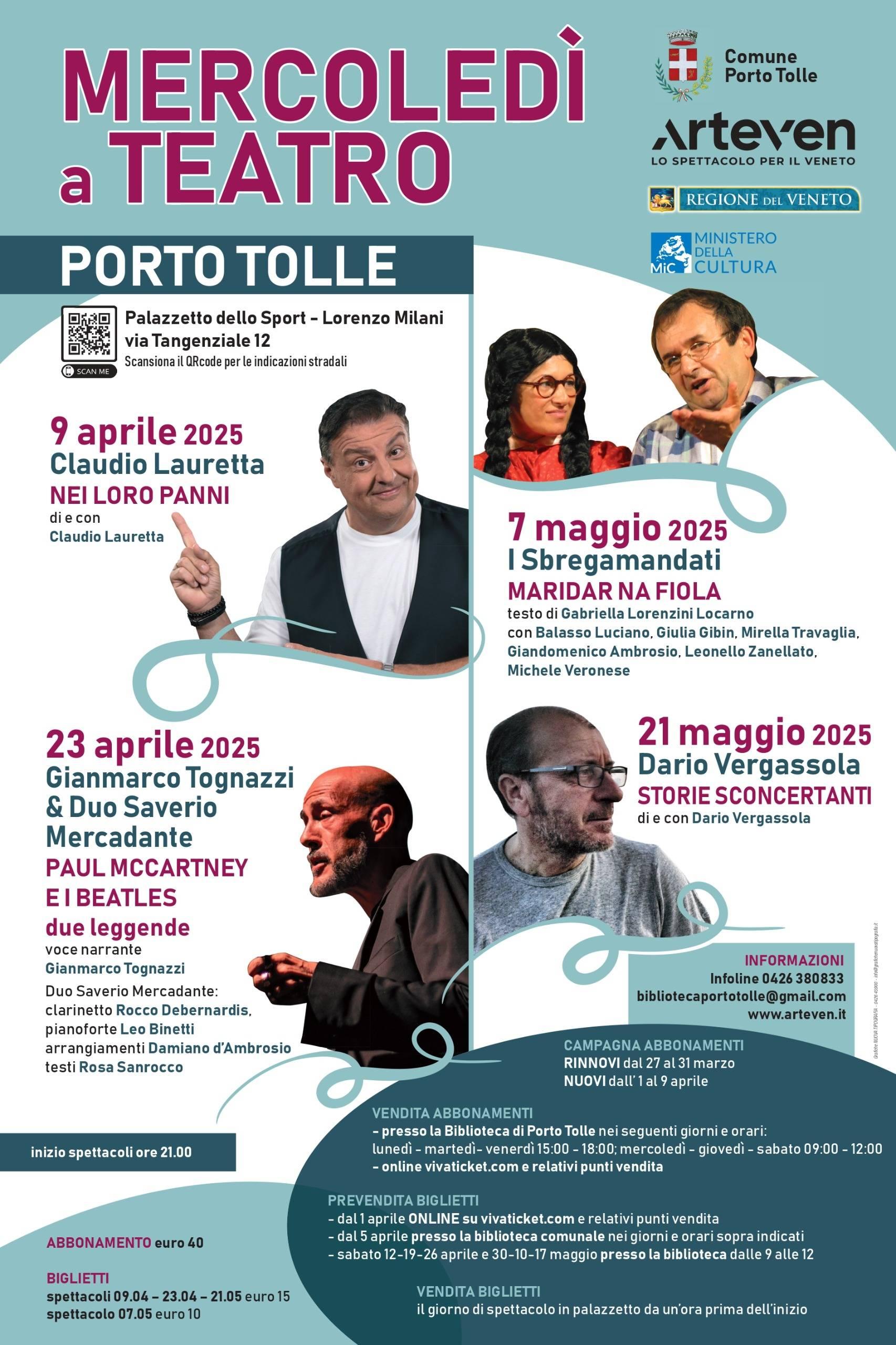 Mercoledì a teatro 2025