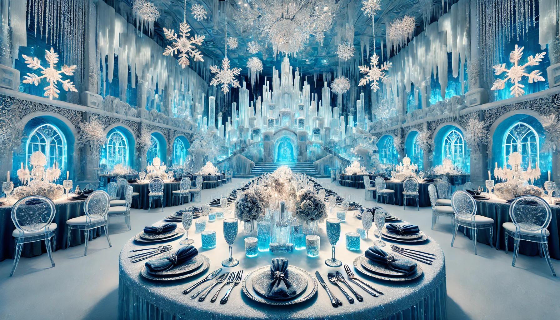 A cena con Elsa e Anna