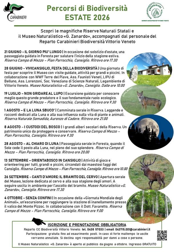 Percorsi di Biodiversità 2026 – OrientaBosco in Cansiglio