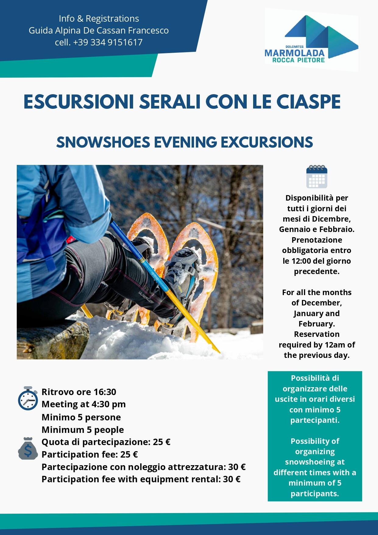 Escursioni Serali con le Ciaspe