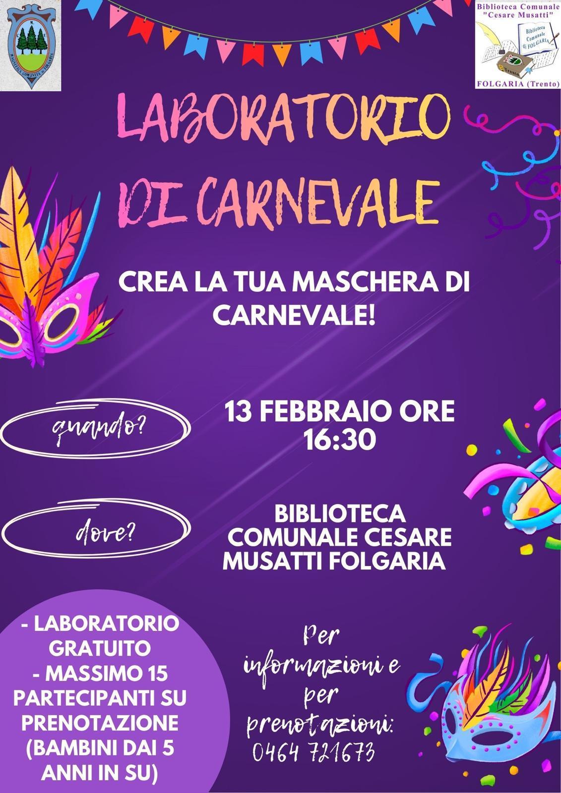 Laboratorio di carnevale con Margherita