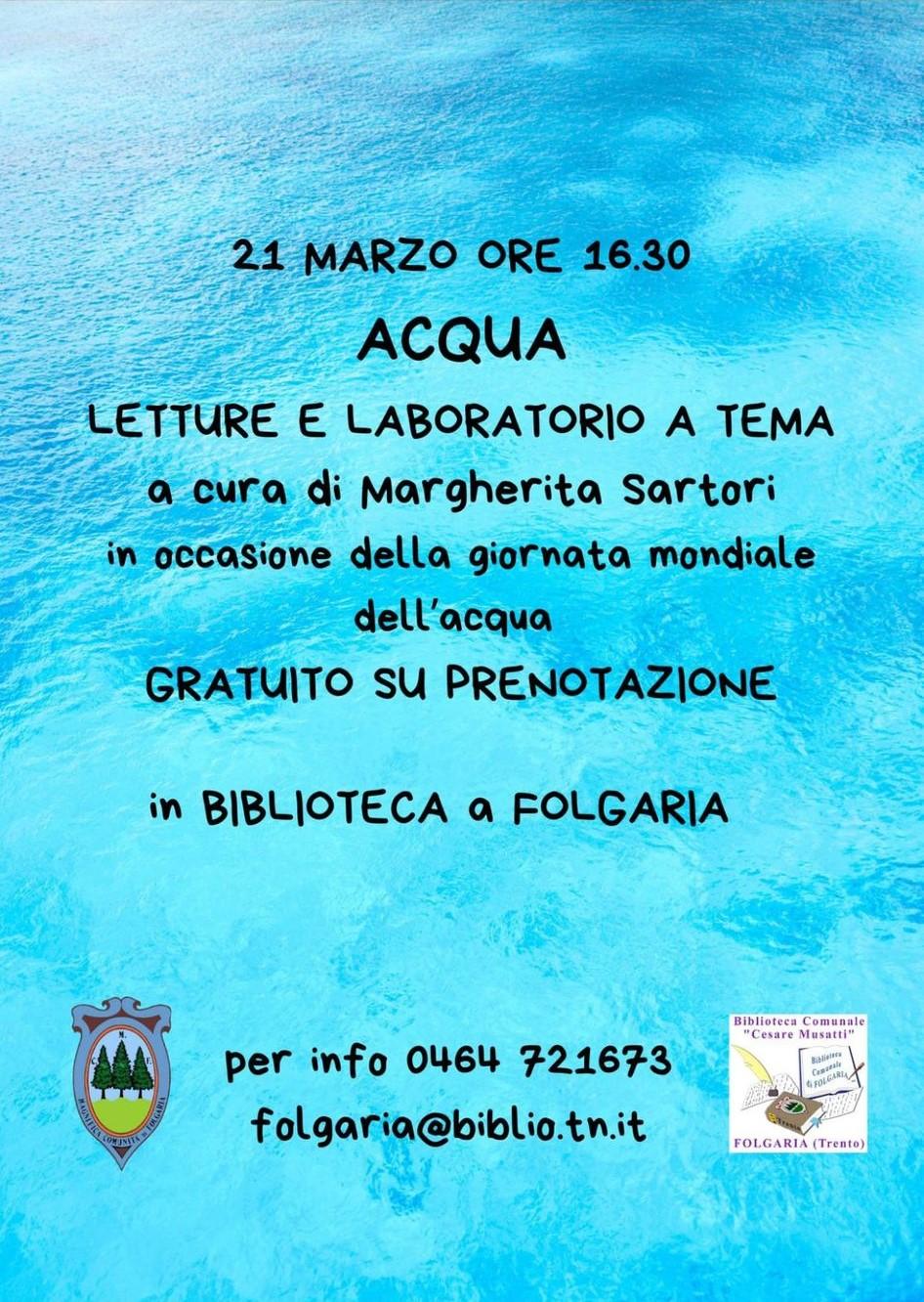 Letture e laboratorio a tema acqua