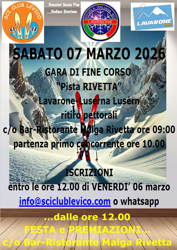 Gara di fine corso Sci Club Levico