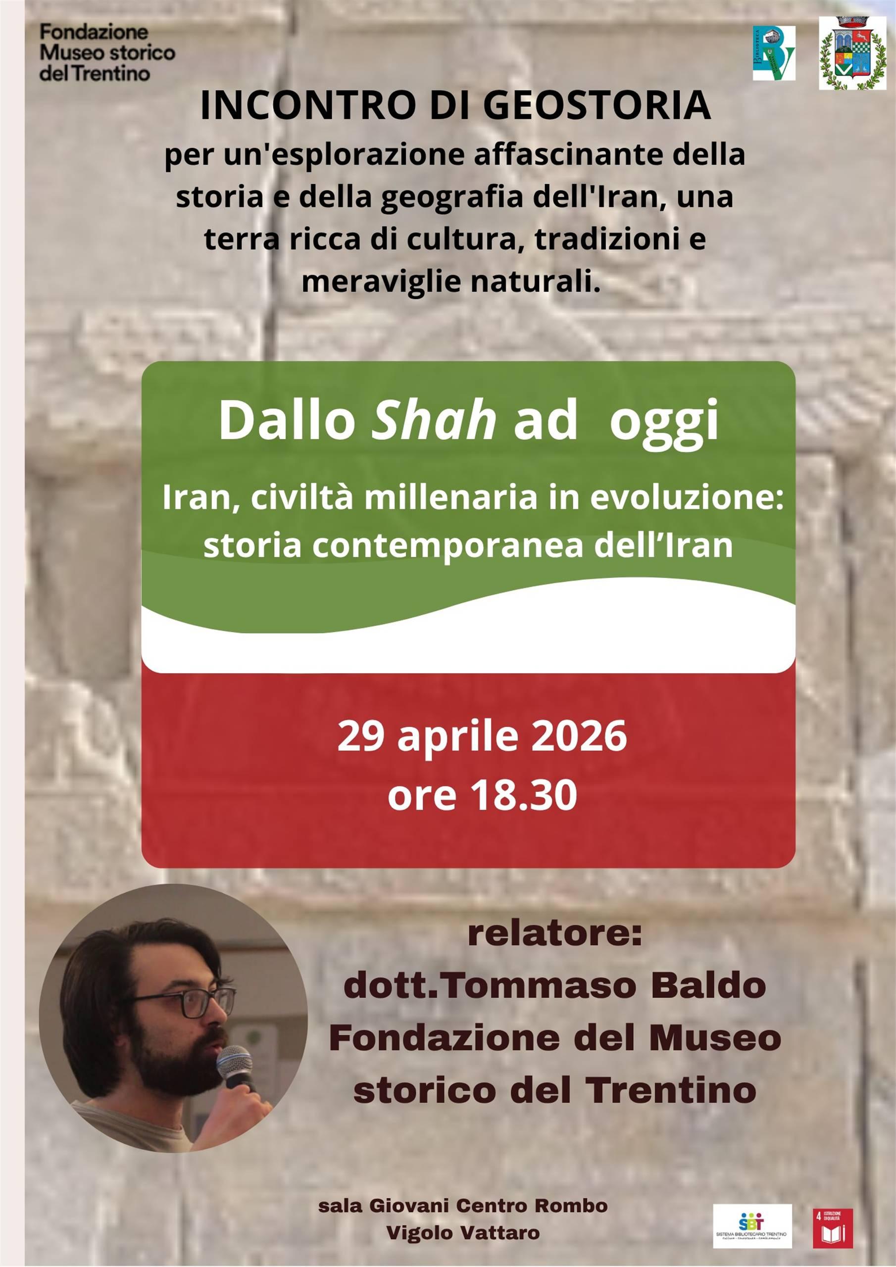 Incontro di GeoStoria - Dallo Shah ad oggi