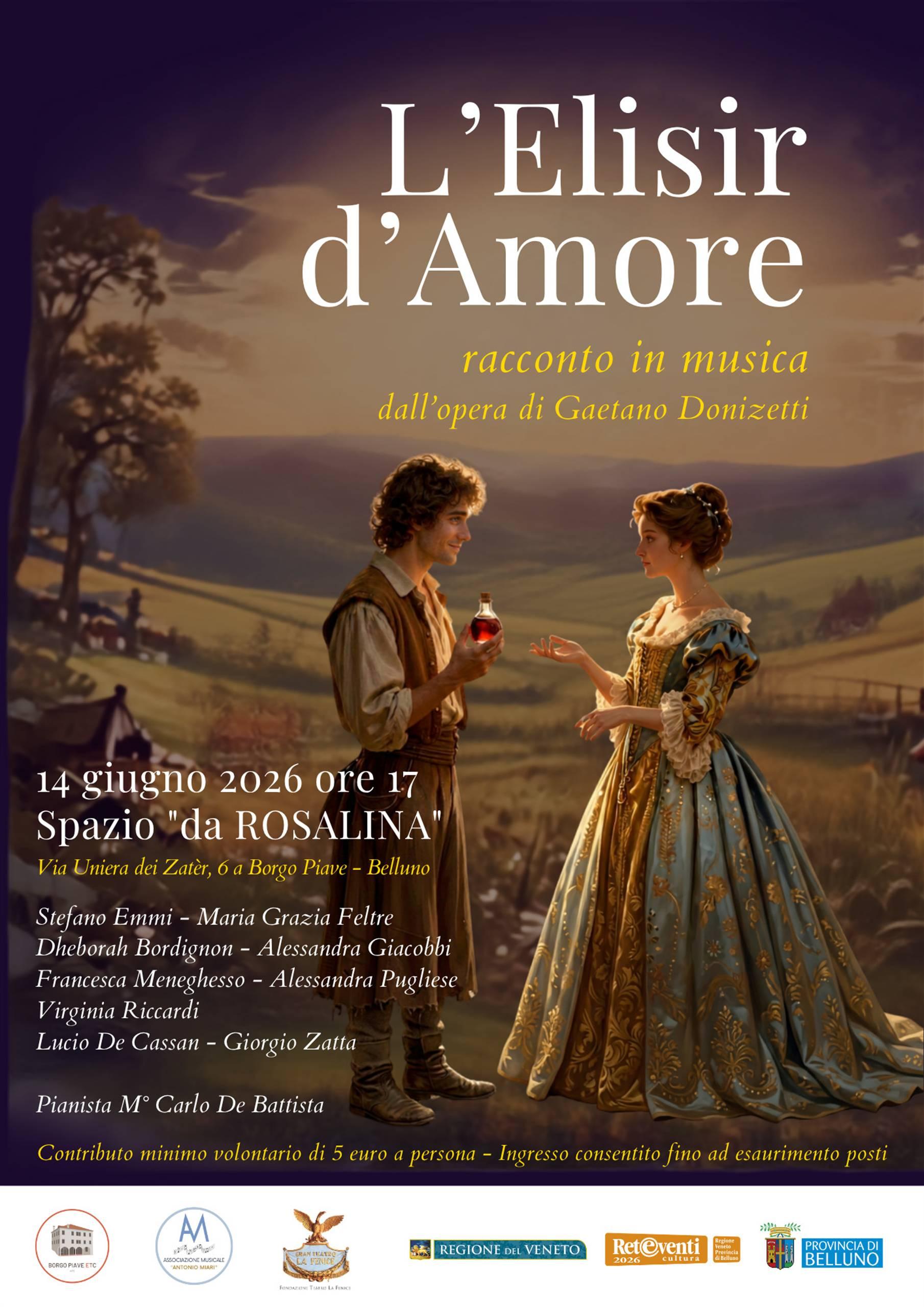 L’Elisir d’Amore. Rracconto in musica dell’opera di Gaetano Donizetti