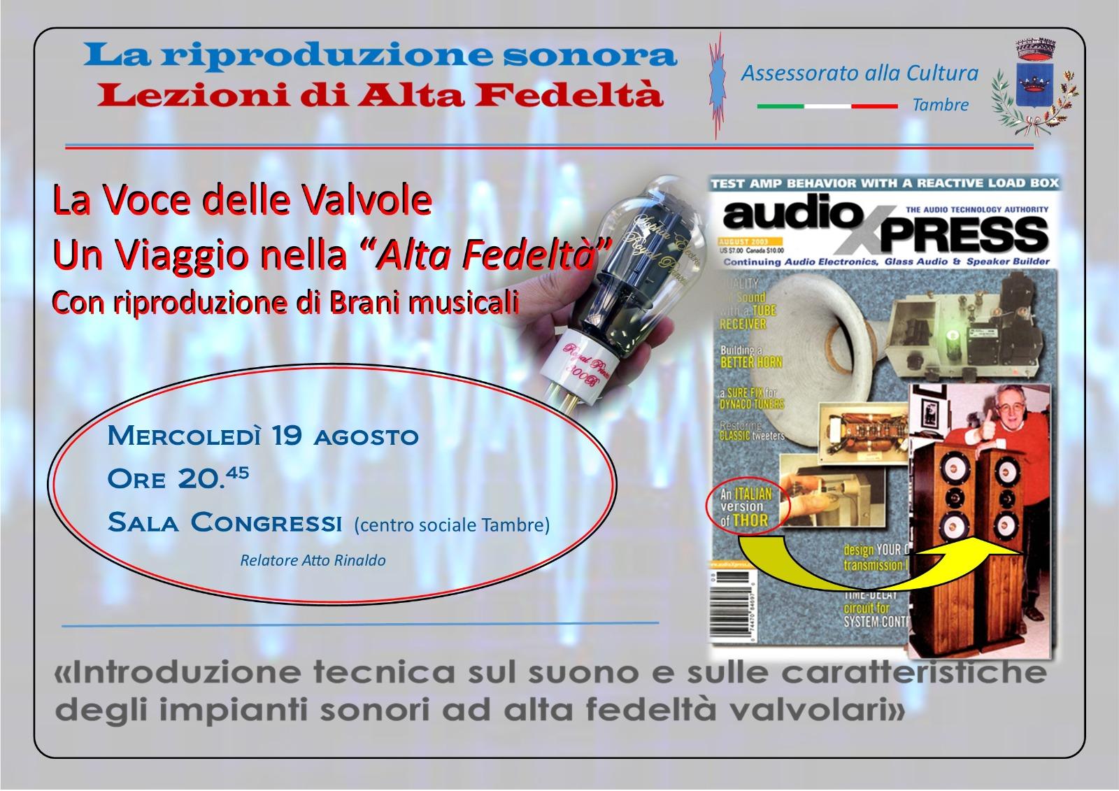 La voce delle valvole -” un viaggio nell’alta fedeltà”