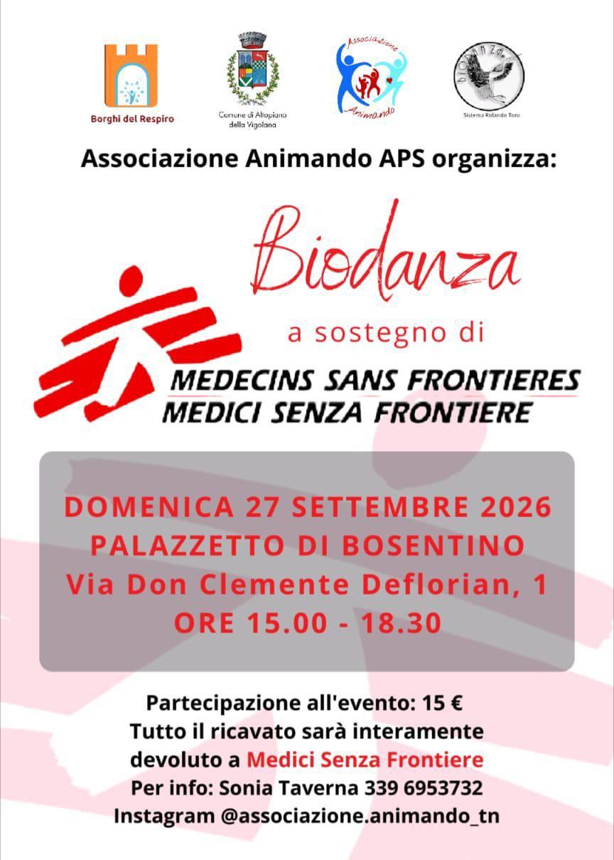 Biodanza a sostegno di Medici Senza Frontiere
