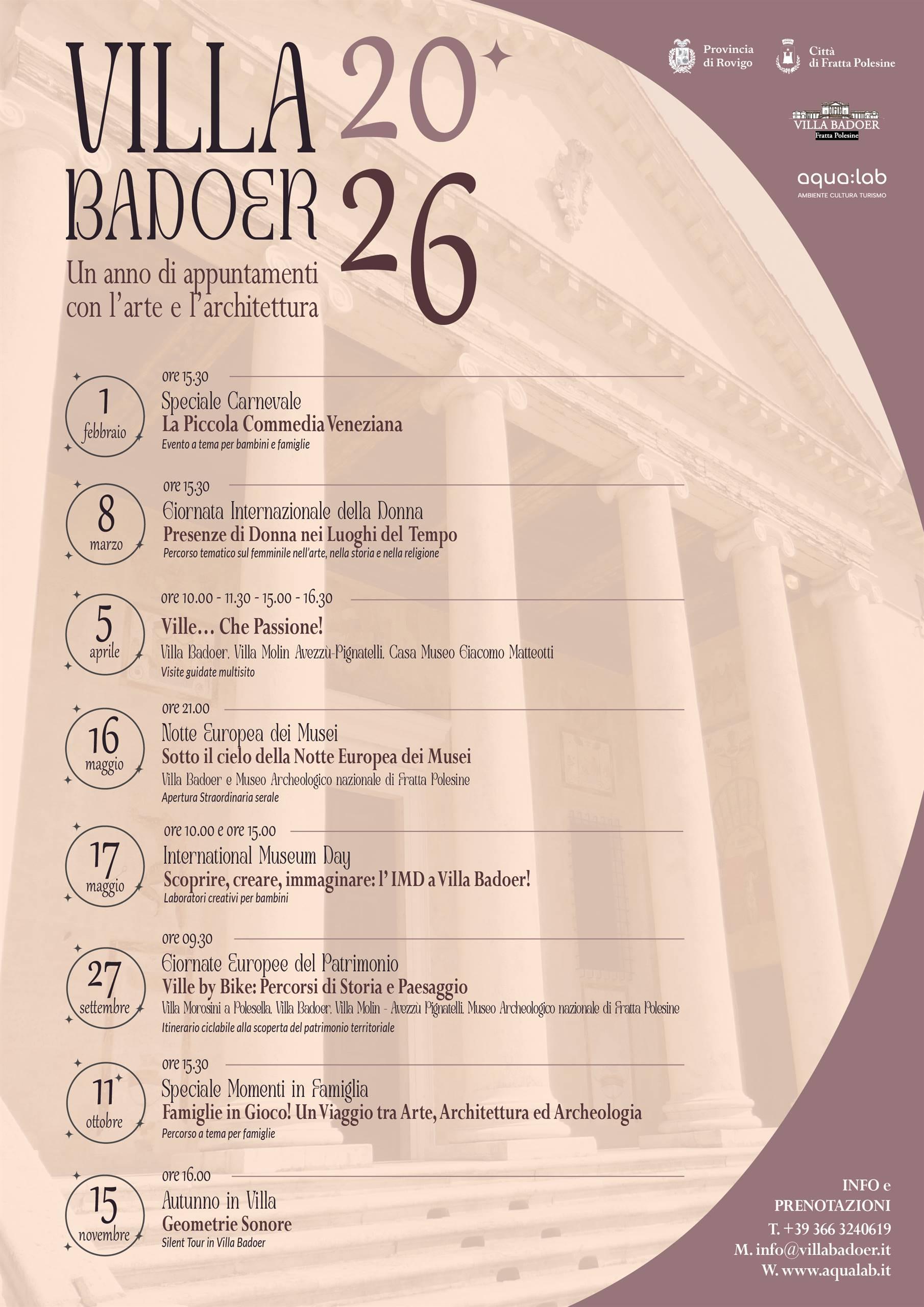 Villa Badoer 2026
