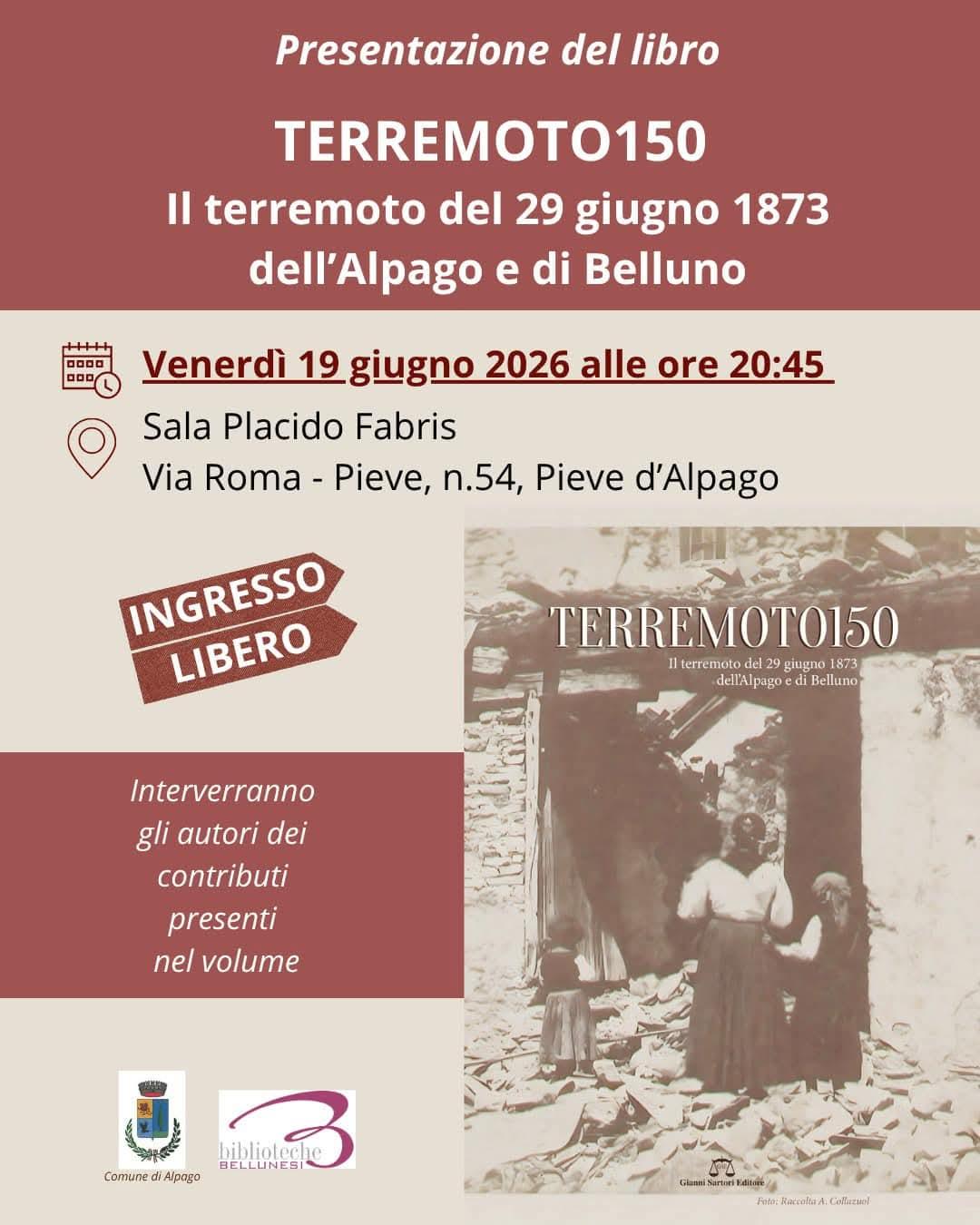 Presentazione libro “Terremoto 150”
