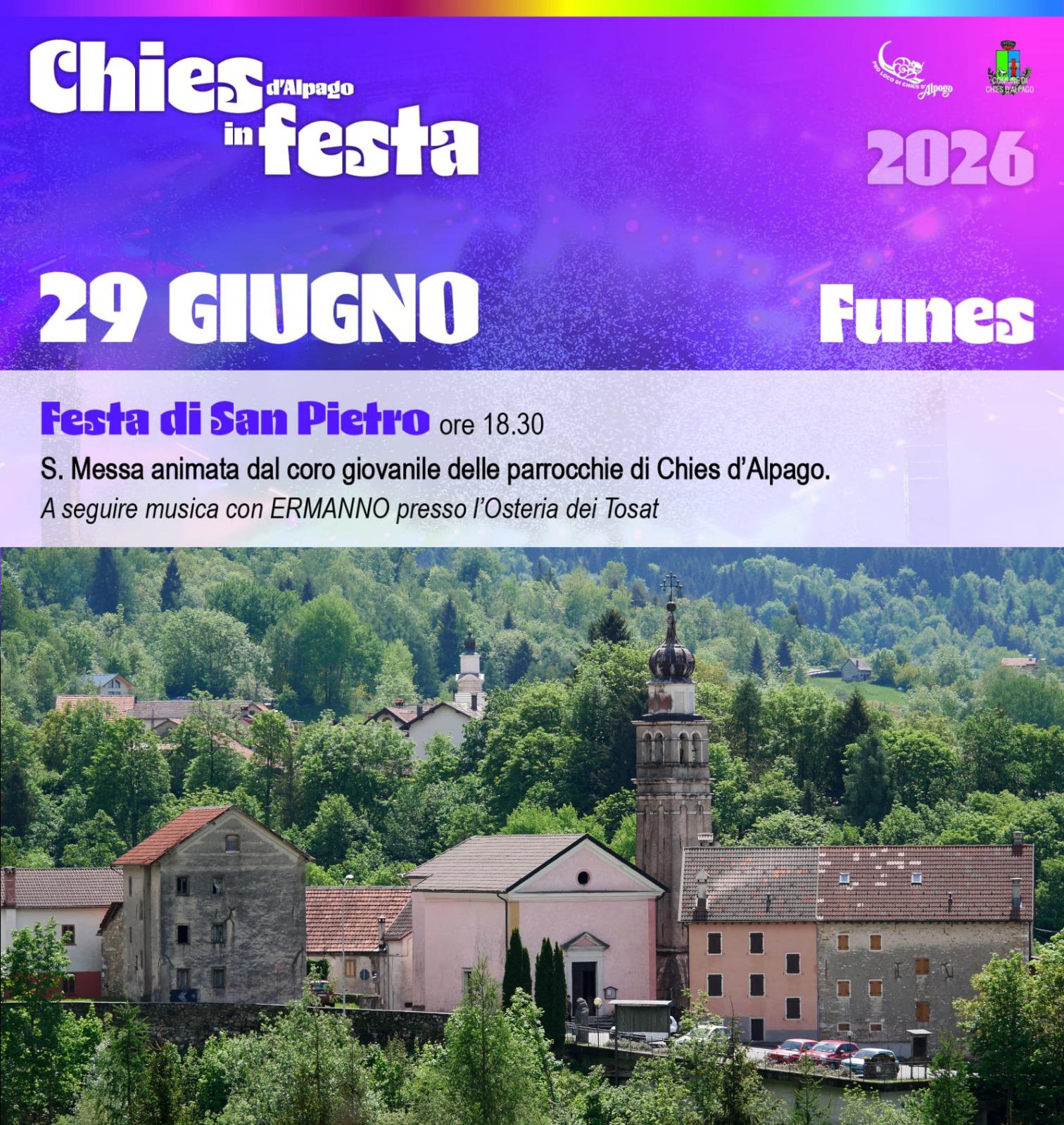 Festa di San Pietro- Funes di Chies d’Alpago