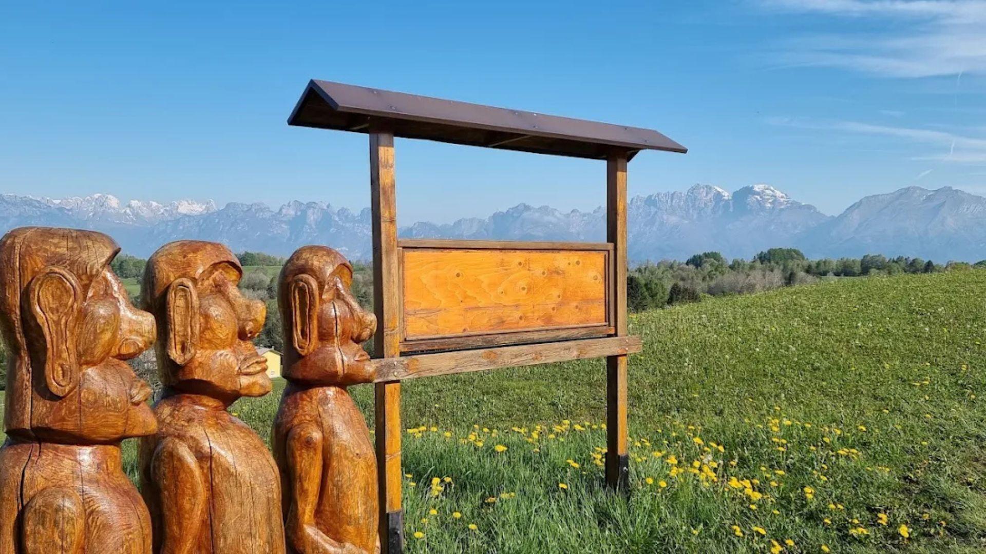 Le sculture in legno di Valmorel