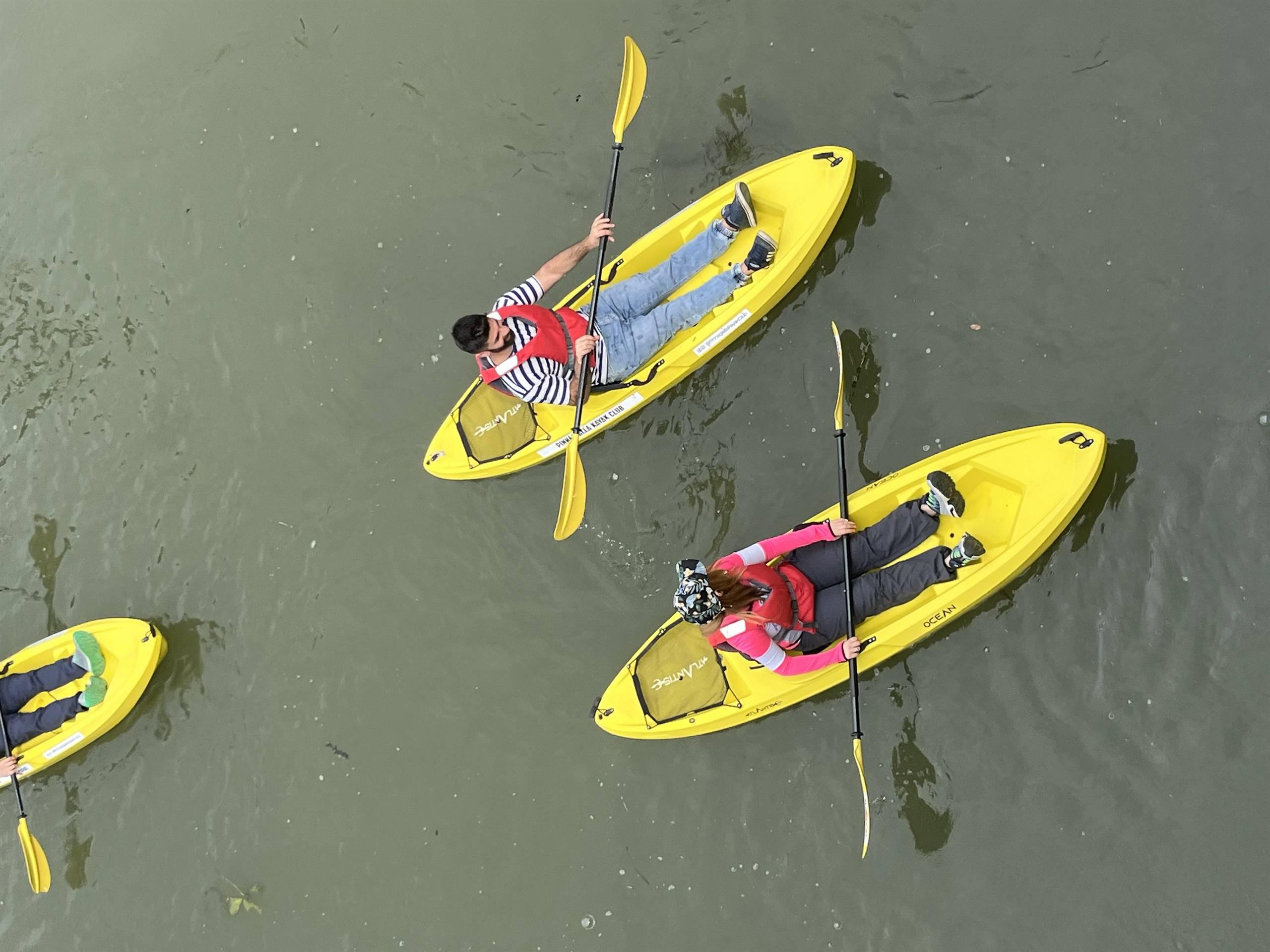 In Kayak sul Naviglio a Stra