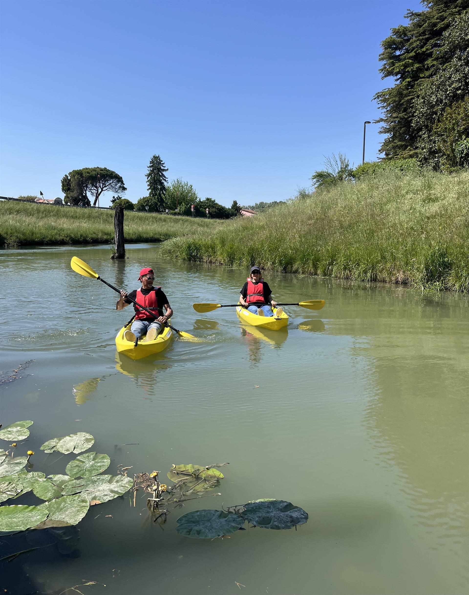 In Kayak sul Naviglio a Stra