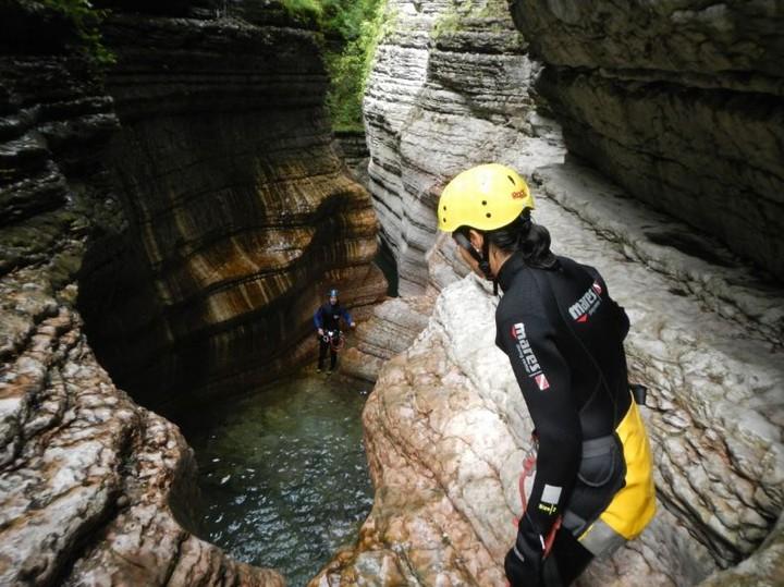 Canyoning in Val Noana
