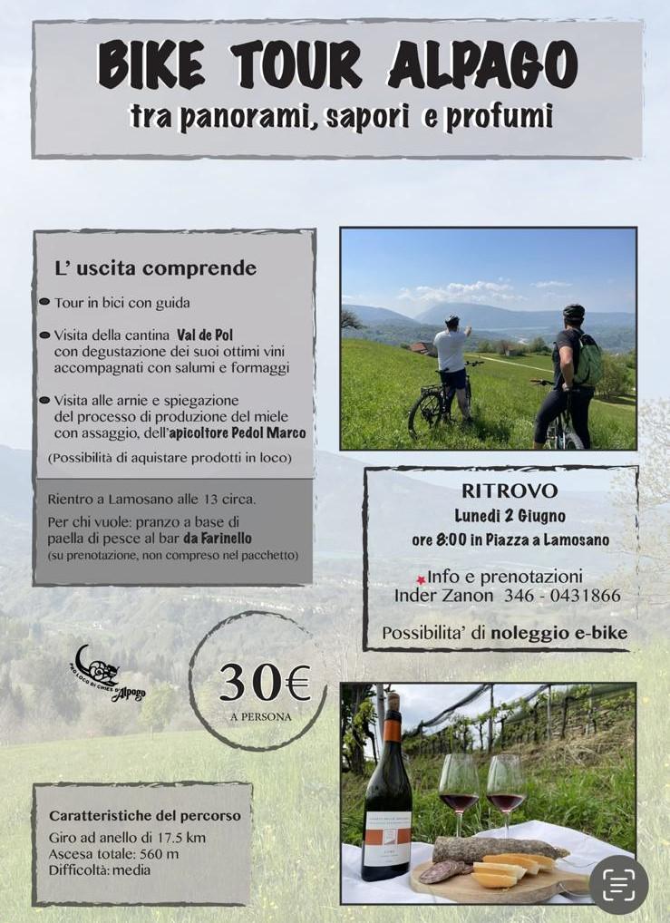 Bike tour Alpago