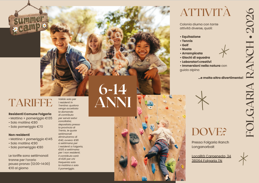 Folgaria Summer Camp