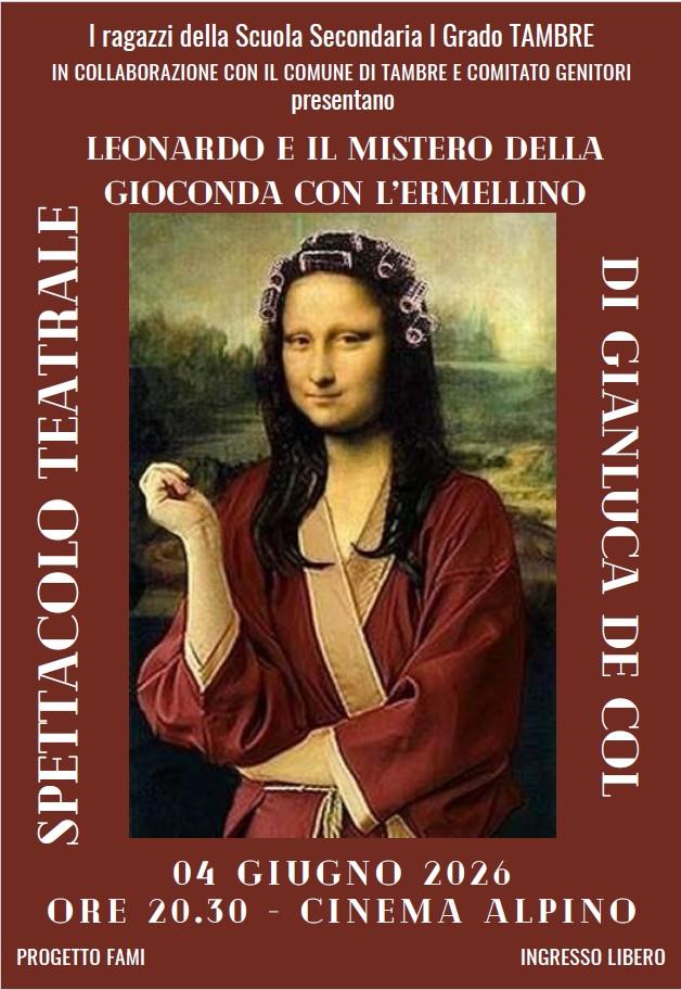 Teatro “Leonardo e il mistero della Gioconda con l’ermellino”