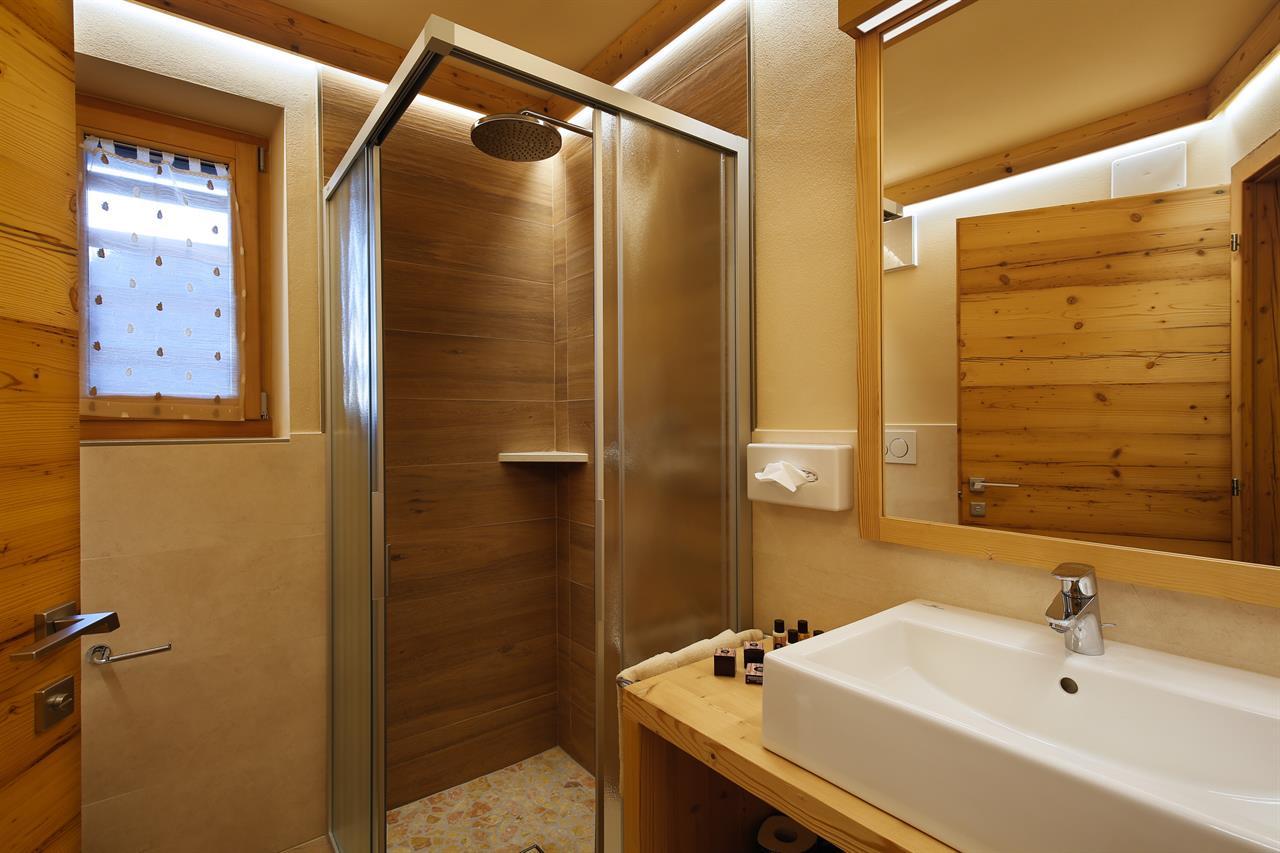 Shared room, shower, toilet, facing the garden