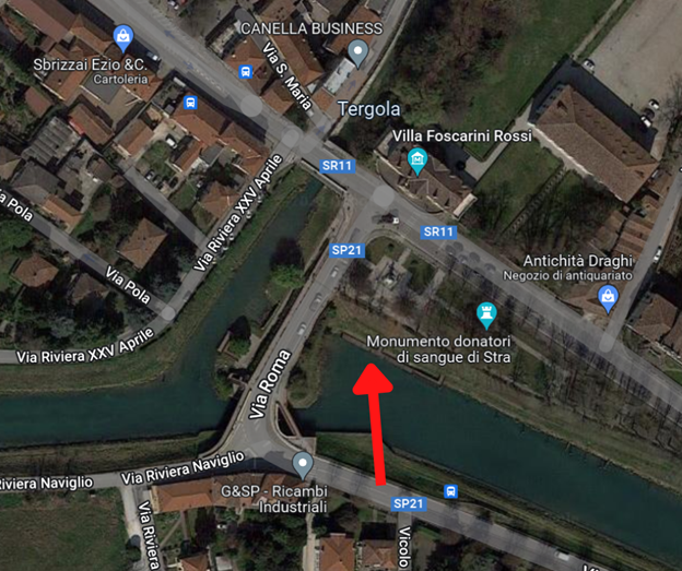 In battello a lume di candela da Stra a Dolo