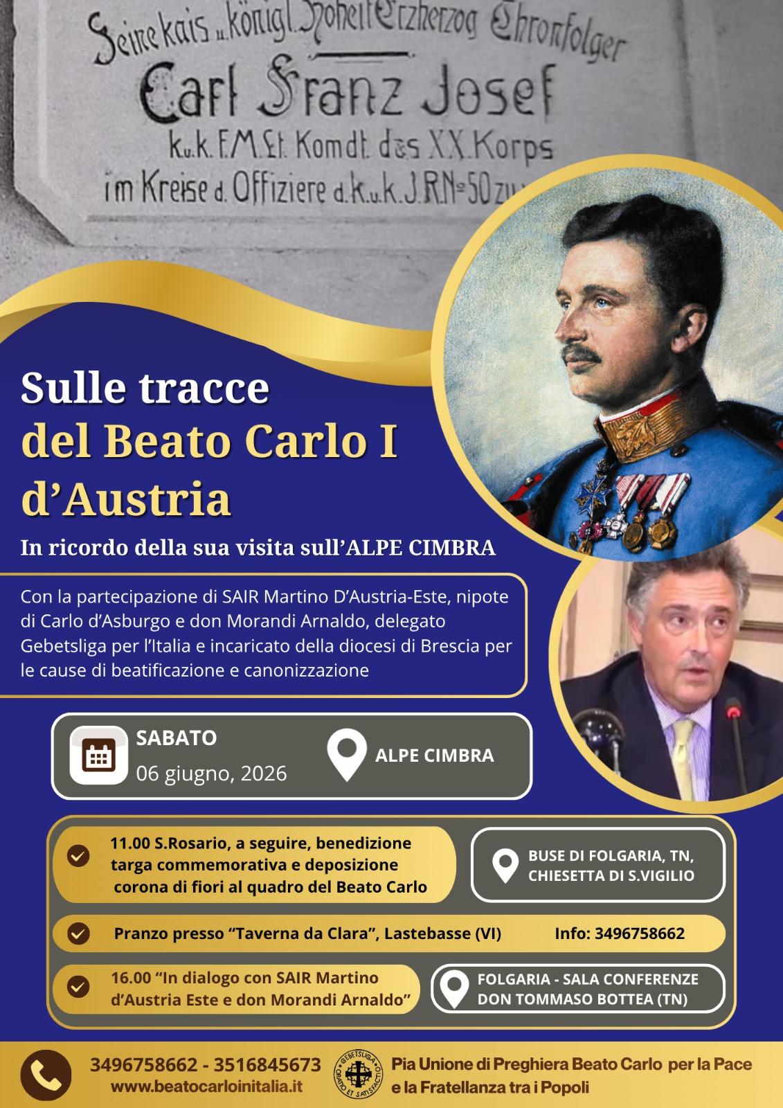 Sulle tracce del Beato Carlo I d'Austria
