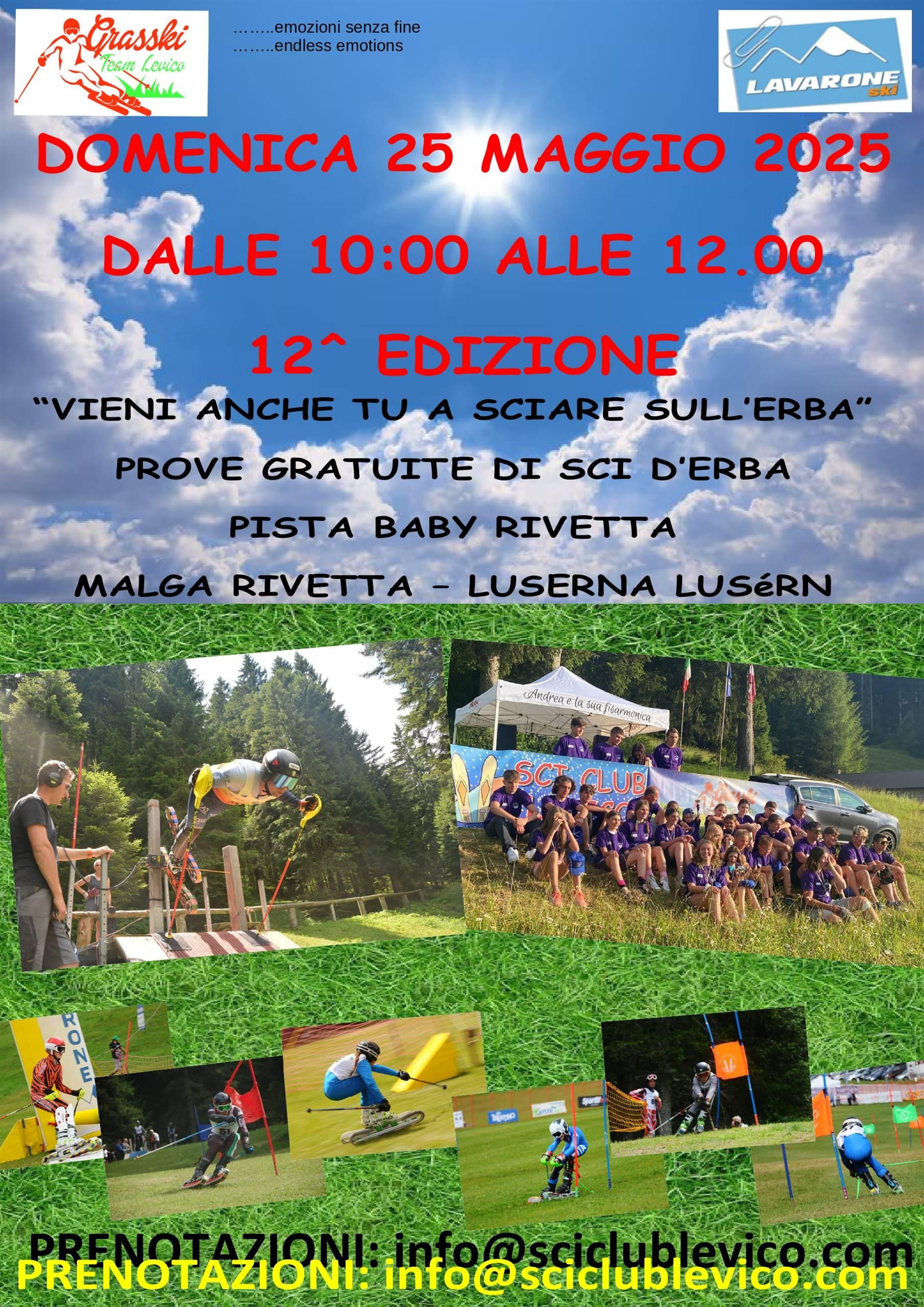 Prove gratuite di sci d'erba