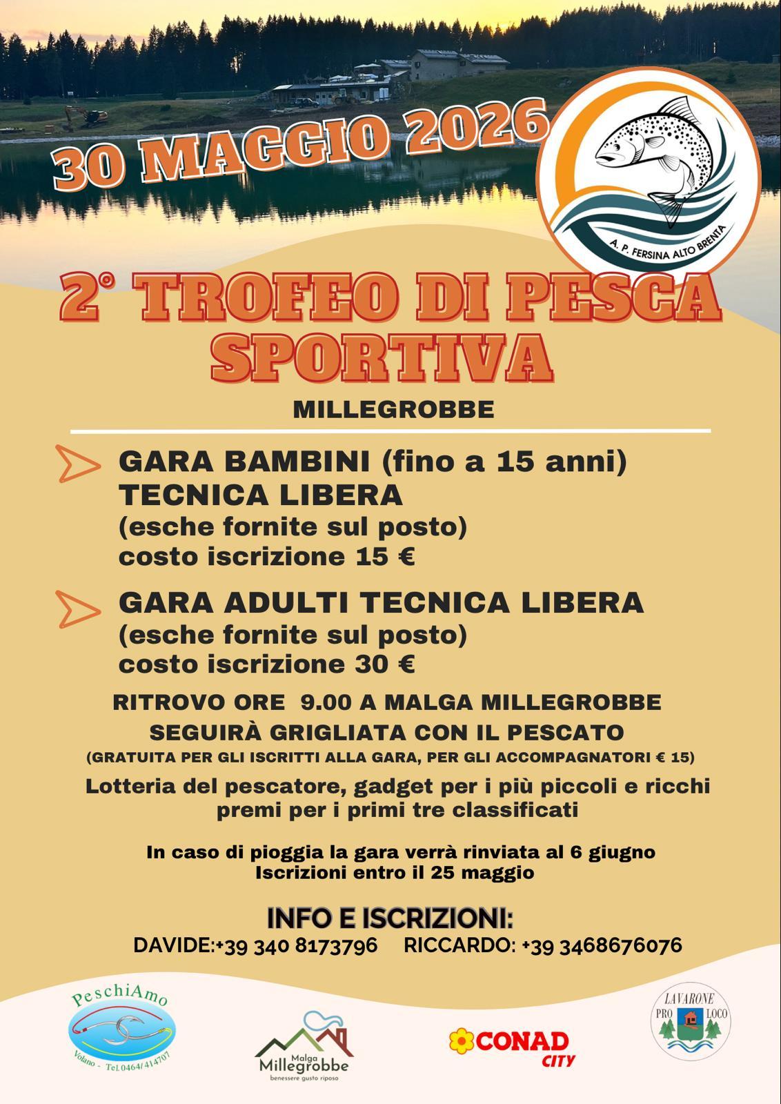 2°TROFEO DI PESCA SPORTIVA -MILLEGROBBE