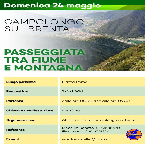 Passeggiata tra fiume e montagna