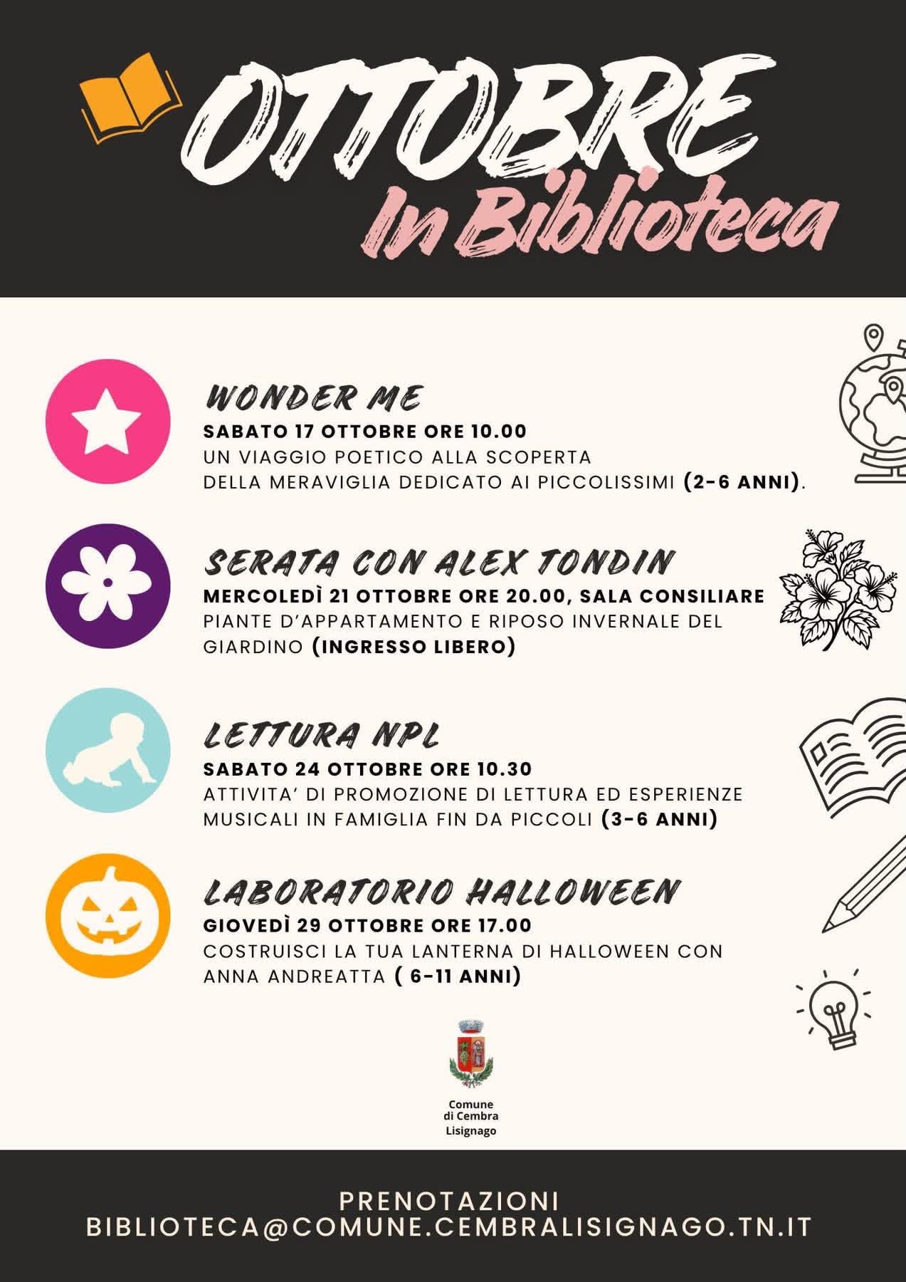 ottobre in biblioteca