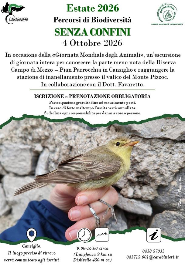 Percorsi di Biodiversità 2026 – Senza Confini