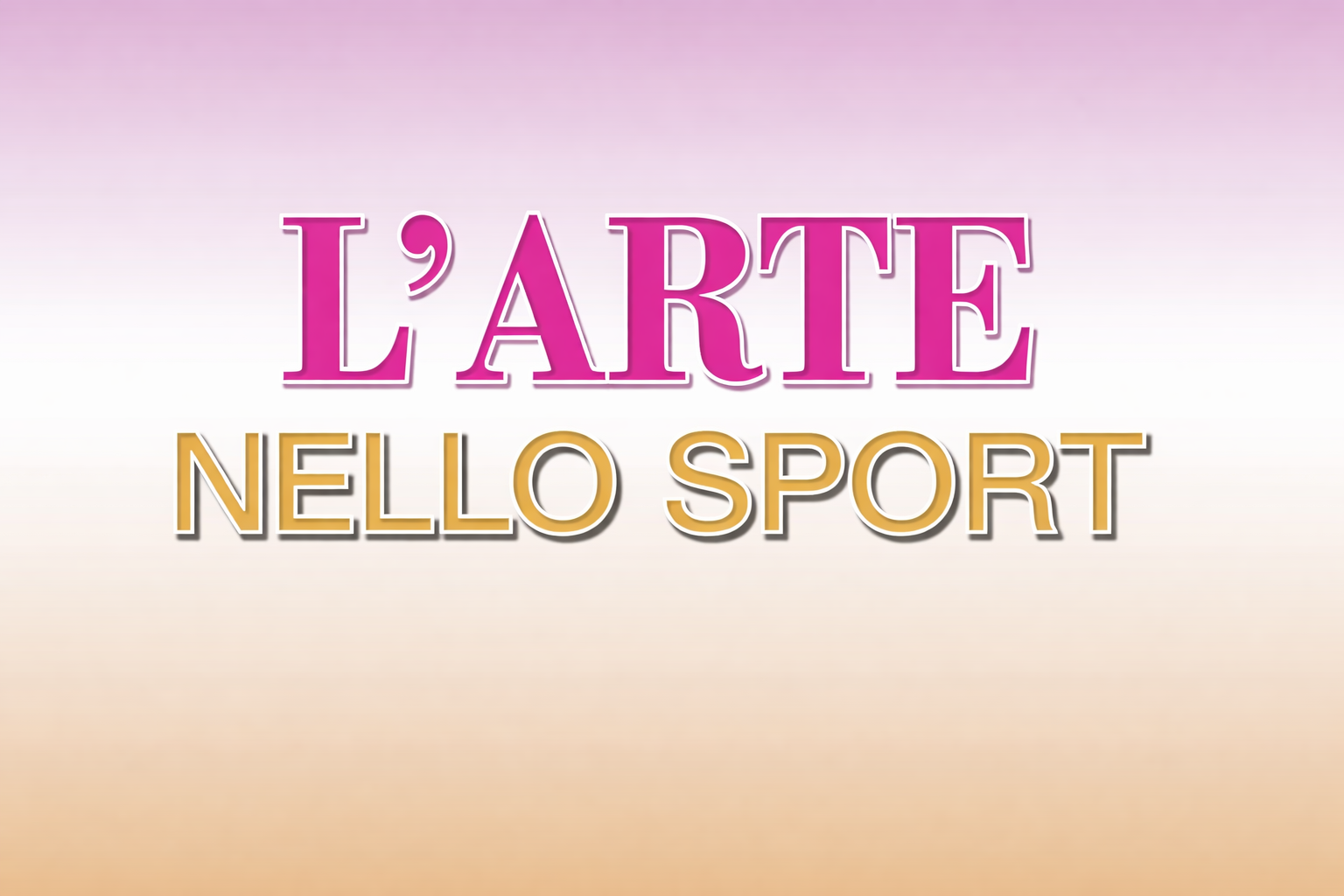 L'arte nello sport