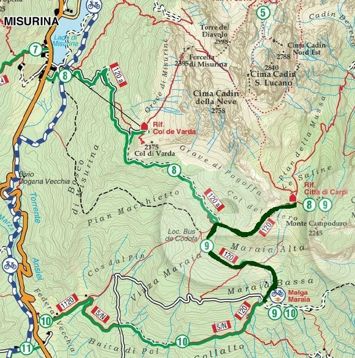 A Malga Maraia dal Rifugio Città di Carpi