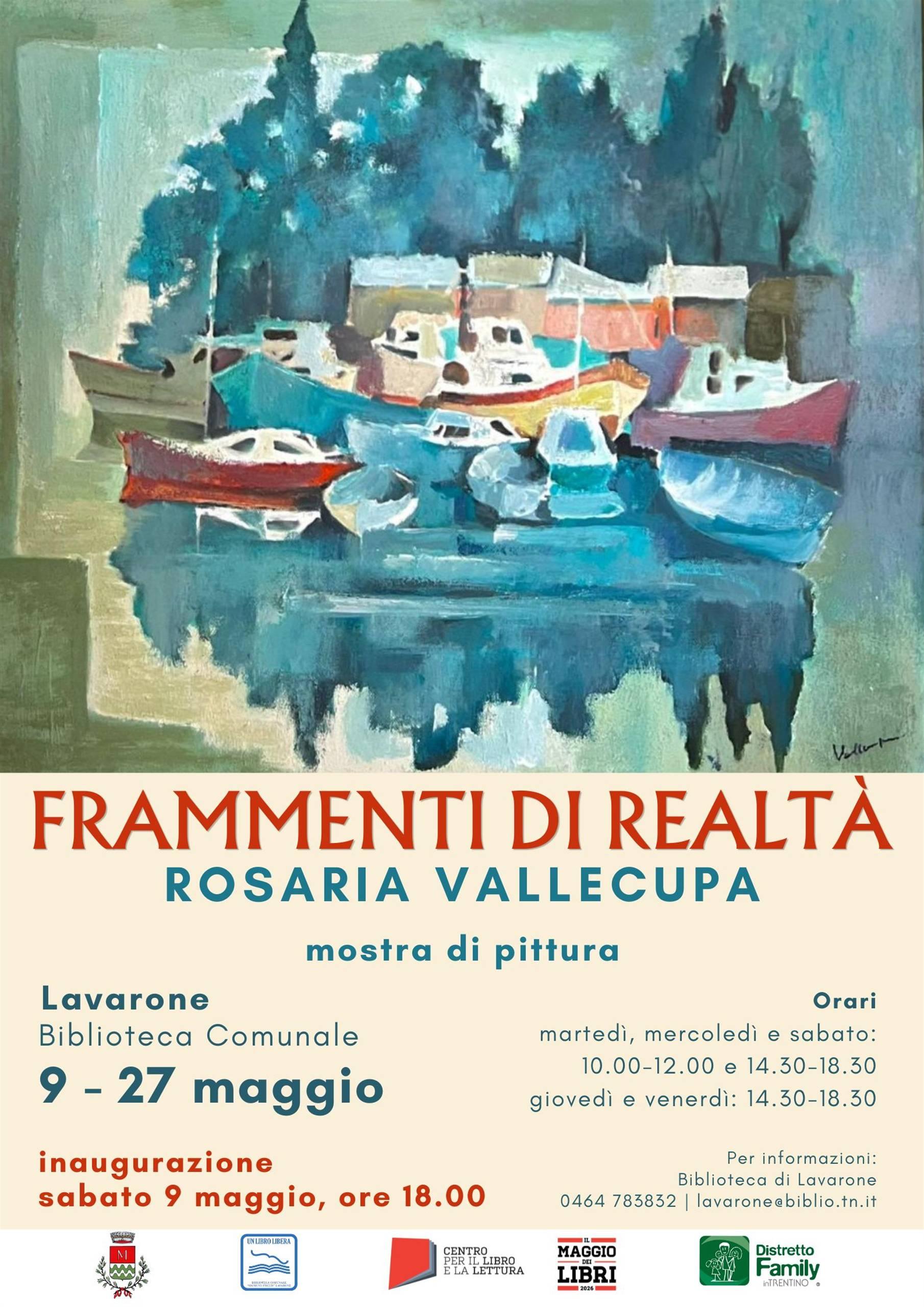 Mostra "Frammenti di realtà" di Rosaria Vallecupa