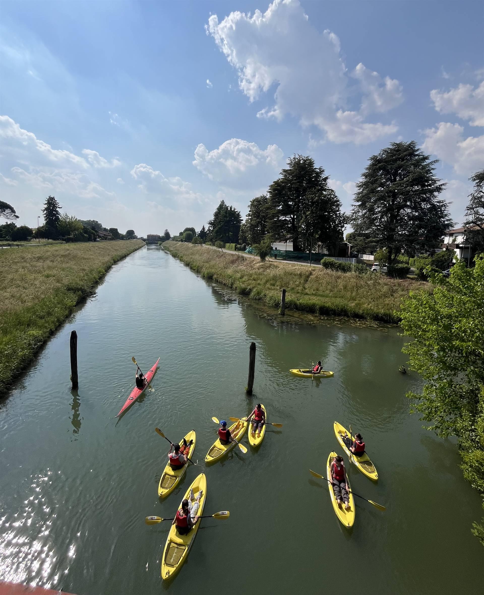 In Kayak sul Naviglio a Stra