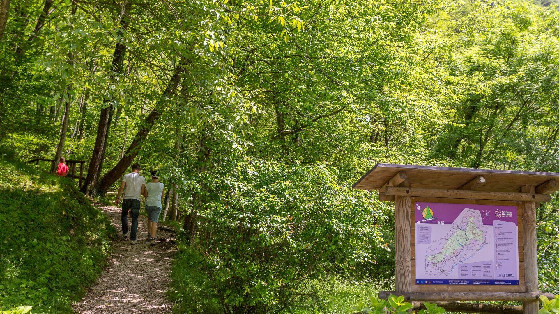 Al parco Nazionale Dolomiti Bellunesi con mamma e papà