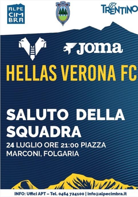 Saluto della squadra Hellas Verona